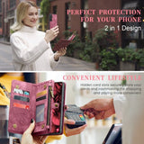 CaseMe Samsung Galaxy S25 Plus Etui 008 Series Avtakbart Deksel Rød