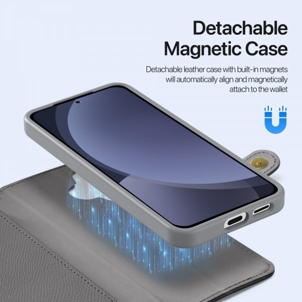 Dux Ducis Samsung Galaxy S25 Plus Etui 2-in-1 Lawa Series MagSafe Grå