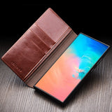 Qialino Samsung Galaxy S25 Plus Etui Ekte Skinn Brun