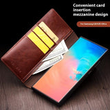 Qialino Samsung Galaxy S25 Plus Etui Ekte Skinn Svart