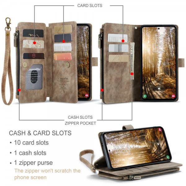 CaseMe Samsung Galaxy S24 Plus/S25 Plus Etui C30 Series Brun