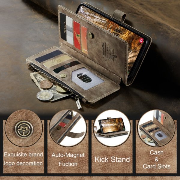 CaseMe Samsung Galaxy S24 Plus/S25 Plus Etui C30 Series Brun