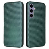 Samsung Galaxy S25 Plus Etui Karbonfibertekstur Grønn
