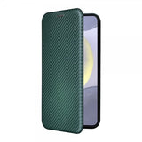 Samsung Galaxy S25 Plus Etui Karbonfibertekstur Grønn
