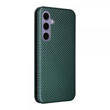 Samsung Galaxy S25 Plus Etui Karbonfibertekstur Grønn