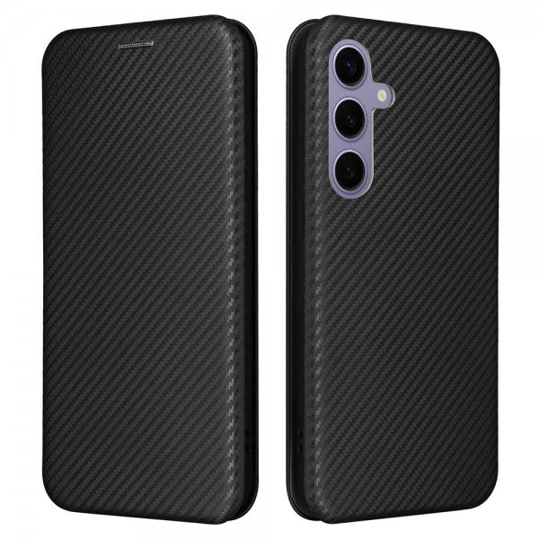 Samsung Galaxy S25 Plus Etui Karbonfibertekstur Svart