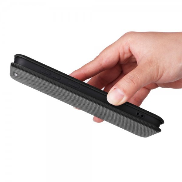 Samsung Galaxy S25 Plus Etui Karbonfibertekstur Svart