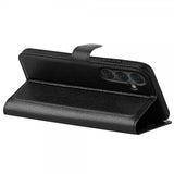 Samsung Galaxy S25 Plus Etui Litchi Svart