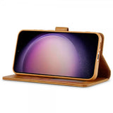 Lc.Imeeke Samsung Galaxy S25 Plus Etui med Kortlomme stativfunksjon Lysebrun