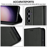 Lc.Imeeke Samsung Galaxy S25 Plus Etui med Kortlomme stativfunksjon Svart