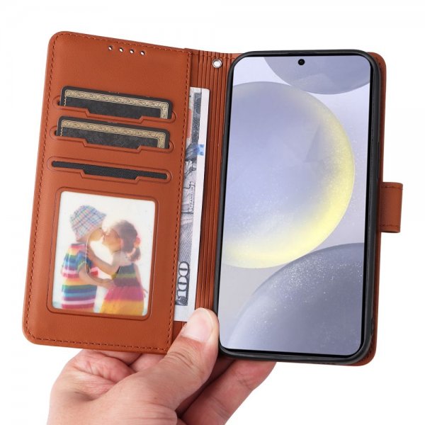 Betopnice Samsung Galaxy S25 Plus Etui Avtagbart Deksel 005 Brun