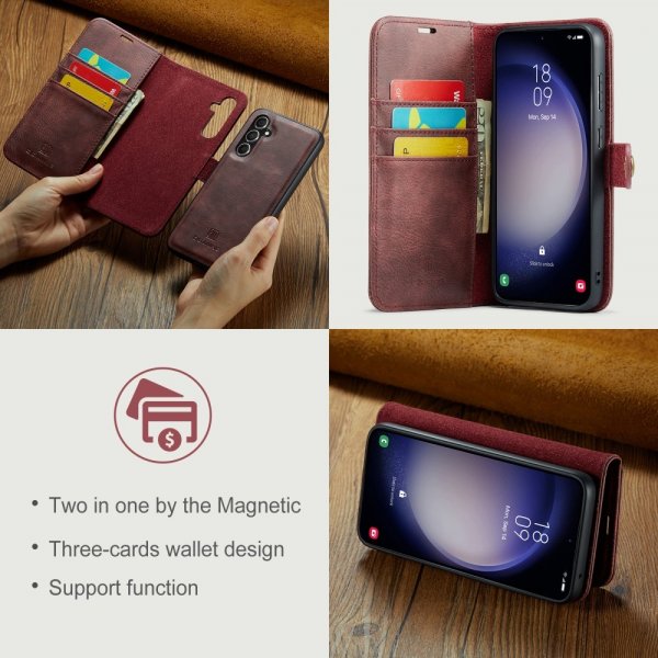 Dg.Ming Samsung Galaxy S25 Plus Etui Avtagbart Deksel Rød