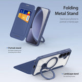 Dux Ducis Samsung Galaxy S25 Plus Etui Skin X Pro Series Kickstand MagSafe Blå