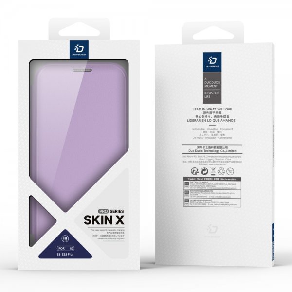 Dux Ducis Samsung Galaxy S25 Plus Etui Skin X Pro Series Kickstand MagSafe Lilla