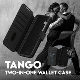 CARE by PanzerGlass Samsung Galaxy S25 Plus Etui Tango Two-in-One Wallet MagSafe Svart