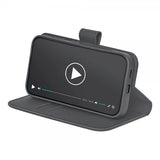 Puro Samsung Galaxy S25 Plus Etui Wallet Stand Svart