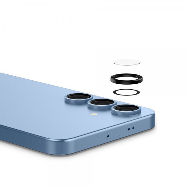 Spigen Samsung Galaxy S25 Plus Kamerabeskytter GLAS.tR EZ Fit Optik Pro 2-pakning Svart
