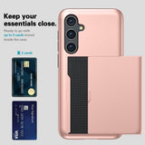 Samsung Galaxy S25 Plus Deksel Card Slide Blå