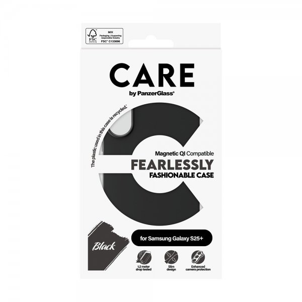 CARE by PanzerGlass Samsung Galaxy S25 Plus Deksel Fashionable MagSafe Svart