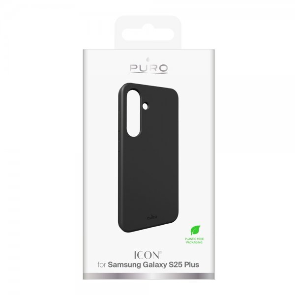 Puro Samsung Galaxy S25 Plus Deksel Icon Svart
