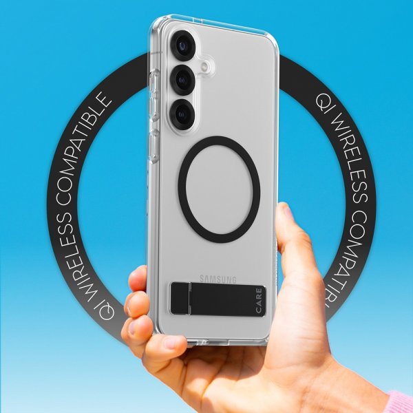 CARE by PanzerGlass Samsung Galaxy S25 Plus Deksel Kickstand MagSafe Svart