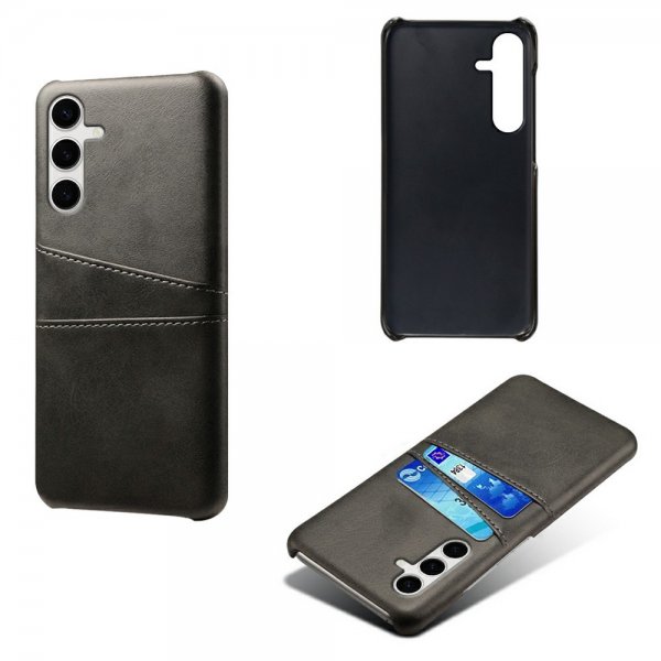 Samsung Galaxy S25 Plus Deksel med To Kortlommer Svart