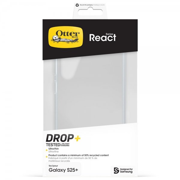 Otterbox Samsung Galaxy S25 Plus Deksel React Transparent