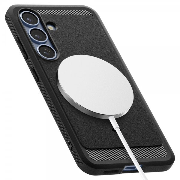 Spigen Samsung Galaxy S25 Plus Deksel Rugged Armor MagFit Matte Black