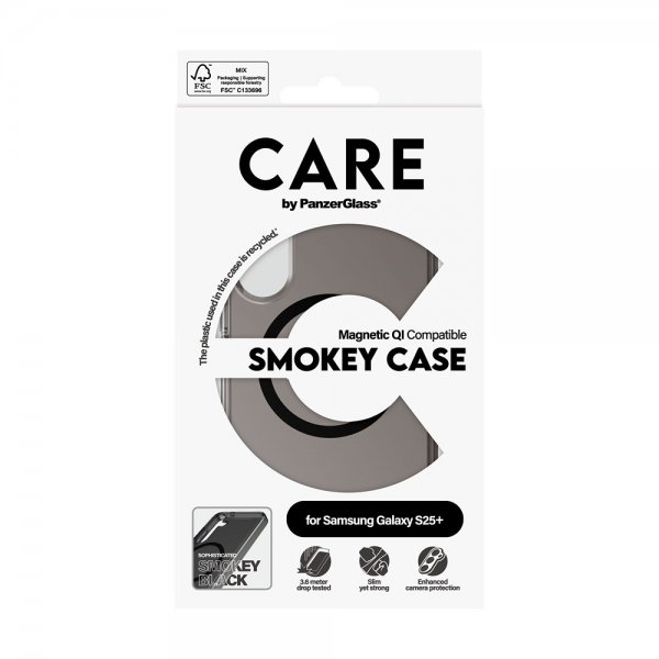 CARE by PanzerGlass Samsung Galaxy S25 Plus Deksel Smokey MagSafe Svart