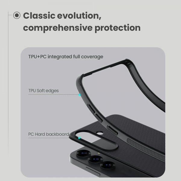 Nillkin Samsung Galaxy S25 Plus Deksel Super Frosted Shield Pro Svart