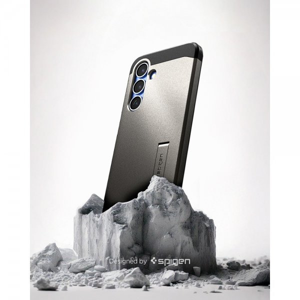 Spigen Samsung Galaxy S25 Plus Deksel Tough Armor MagFit Gunmetal