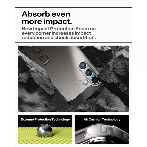 Spigen Samsung Galaxy S25 Plus Deksel Tough Armor MagFit Gunmetal