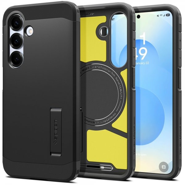 Spigen Samsung Galaxy S25 Plus Deksel Tough Armor MagFit Svart