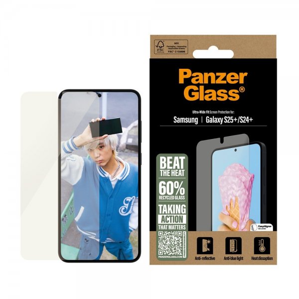 PanzerGlass Samsung Galaxy S24 Plus/Galaxy S25 Plus Skjermbeskytter All-in-One