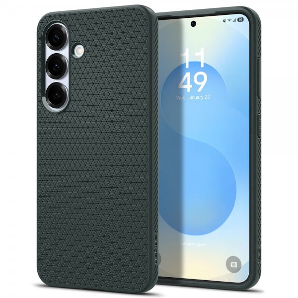 Spigen Samsung Galaxy S25 Deksel Liquid Air Abyss Green