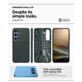 Spigen Samsung Galaxy S25 Deksel Liquid Air Abyss Green