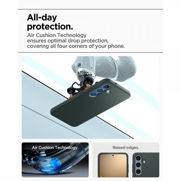 Spigen Samsung Galaxy S25 Deksel Liquid Air Abyss Green