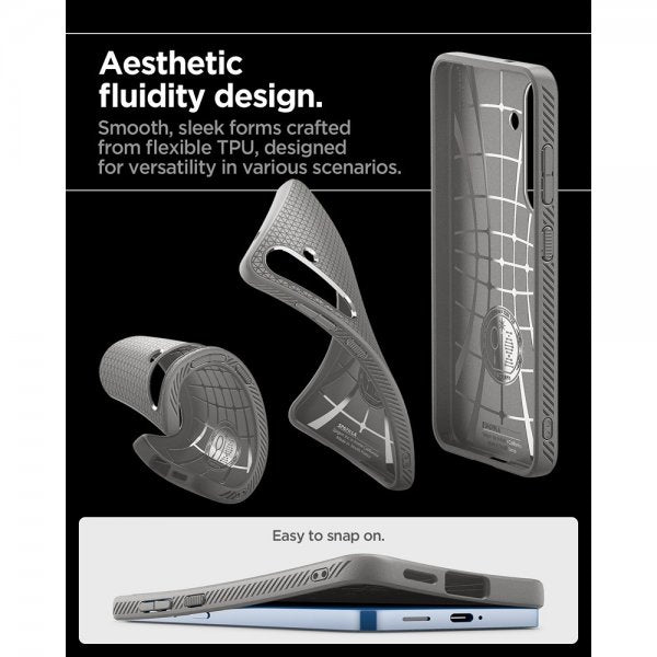 Spigen Samsung Galaxy S25 Deksel Liquid Air Marble Gray