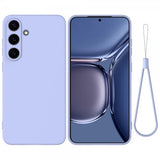 Samsung Galaxy S25 Deksel med Stropp Silikon Lilla