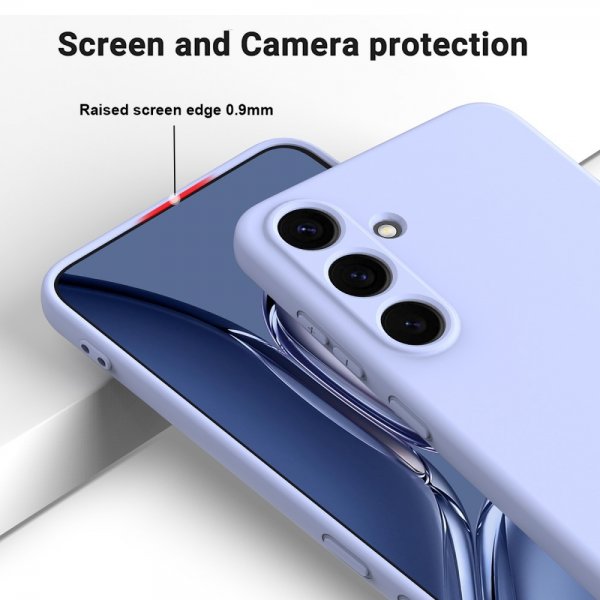 Samsung Galaxy S25 Deksel med Stropp Silikon Lilla