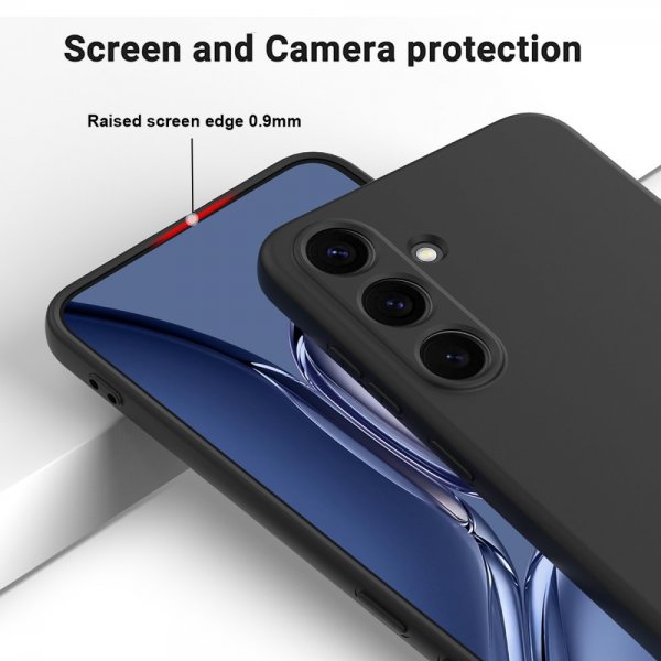Samsung Galaxy S25 Deksel med Stropp Silikon Svart