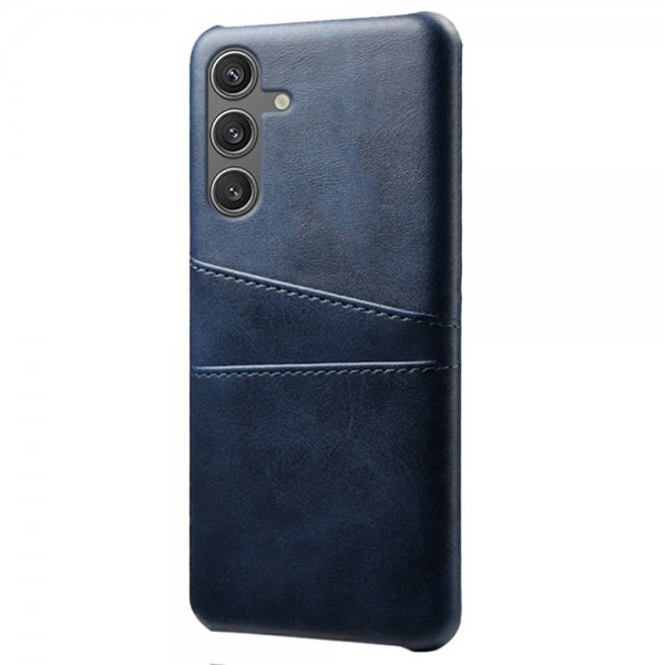 Samsung Galaxy S25 Deksel med To Kortlommer Blå