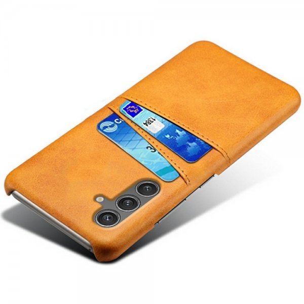 Samsung Galaxy S25 Deksel med To Kortlommer Lysebrun
