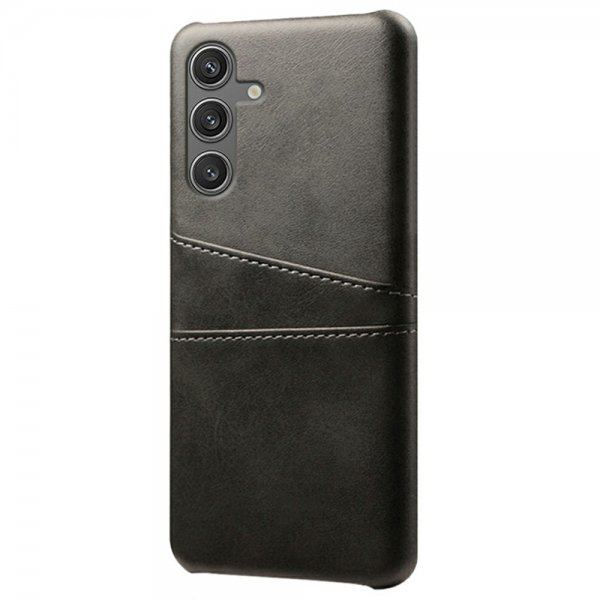 Samsung Galaxy S25 Deksel med To Kortlommer Svart