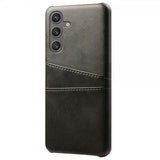 Samsung Galaxy S25 Deksel med To Kortlommer Svart