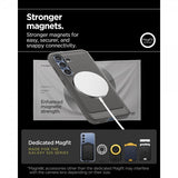 Spigen Samsung Galaxy S25 Deksel Rugged Armor MagFit Marble Gray