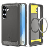 Spigen Samsung Galaxy S25 Deksel Rugged Armor MagFit Marble Gray