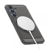Spigen Samsung Galaxy S25 Deksel Rugged Armor MagFit Marble Gray