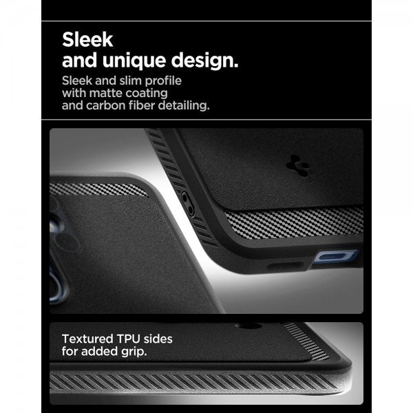 Spigen Samsung Galaxy S25 Deksel Rugged Armor MagFit Matte Black
