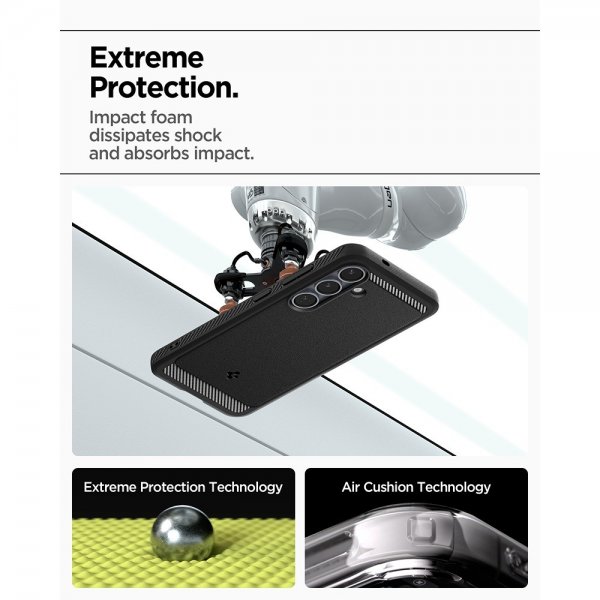 Spigen Samsung Galaxy S25 Deksel Rugged Armor MagFit Matte Black